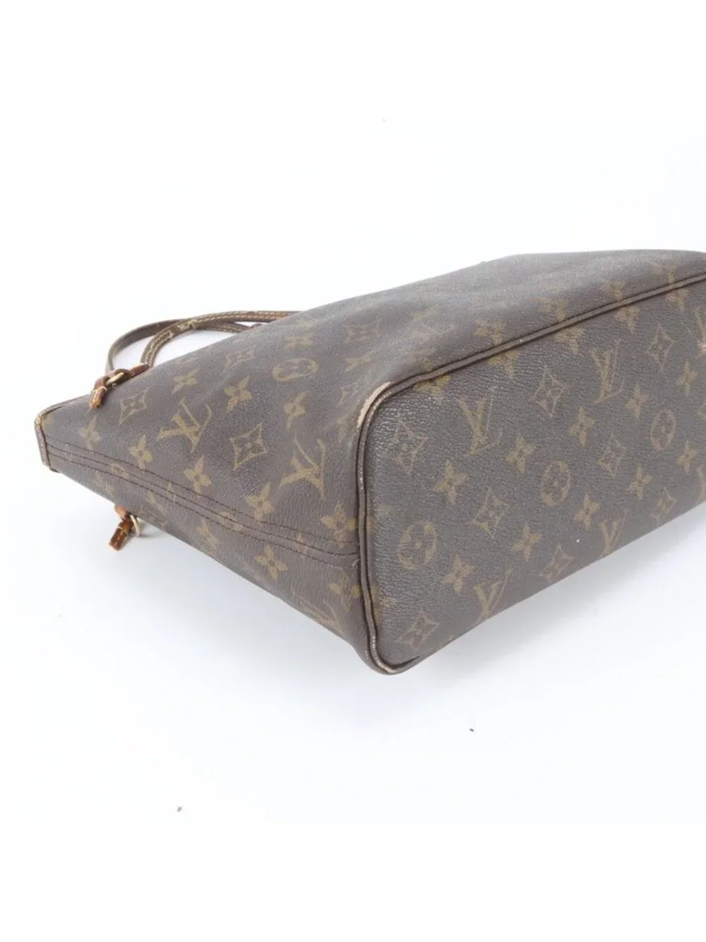 Louis Vuitton Monogram Neverfull PM Leather Tote Bag Shoulder